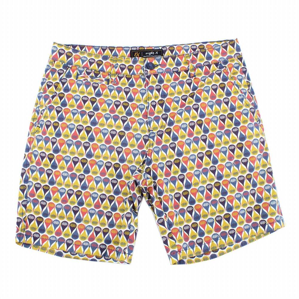 NEW EIGHT X men's retro print colorful shorts in multi